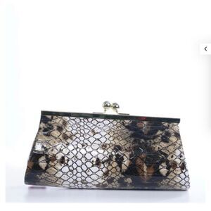 Depeche Mode Snakeskin Clutch Bag with Chain Strap